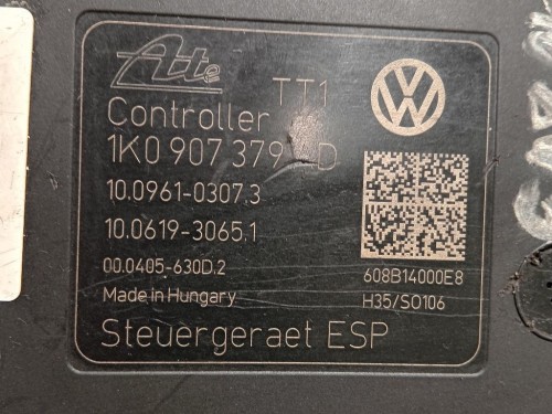 Pompa ABS ANT 1K0 907 379 AD 1K0614517BD Audi A3 8VA Sportback 2012