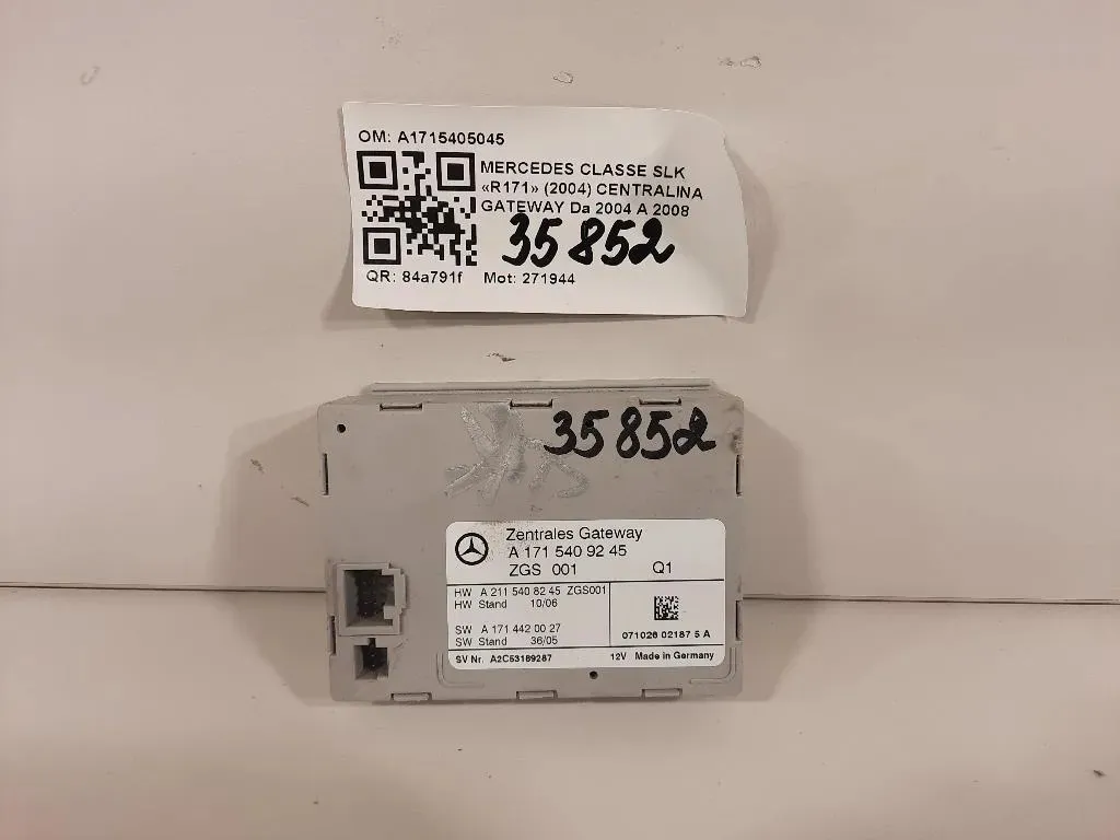 Centralina Gateway A1715405045 Mercedes Classe SLK R171 2004