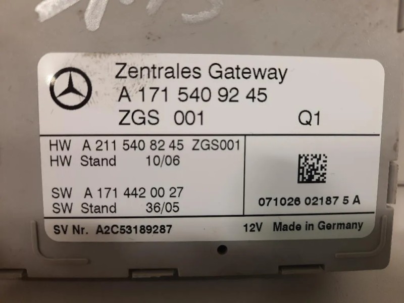 Centralina Gateway A1715405045 Mercedes Classe SLK R171 2004