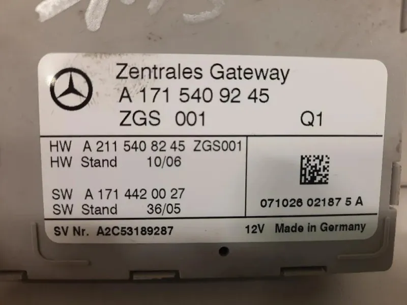 Centralina Gateway A1715405045 Mercedes Classe SLK R171 2004