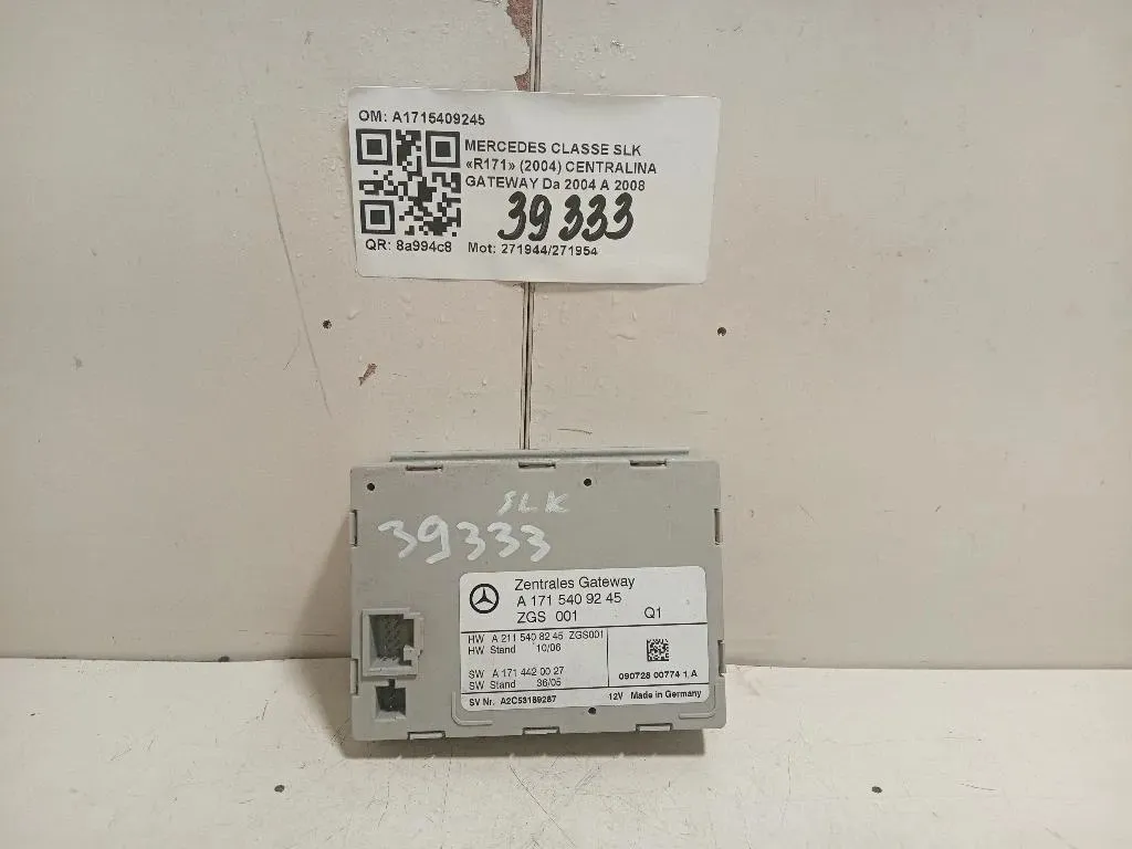 Centralina Gateway A1715409245 Mercedes Classe SLK R171 2004