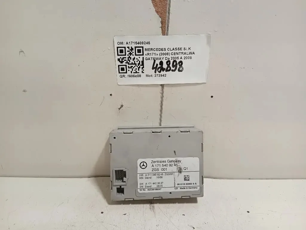 Centralina Gateway A1715409245 Mercedes Classe SLK R171 2008