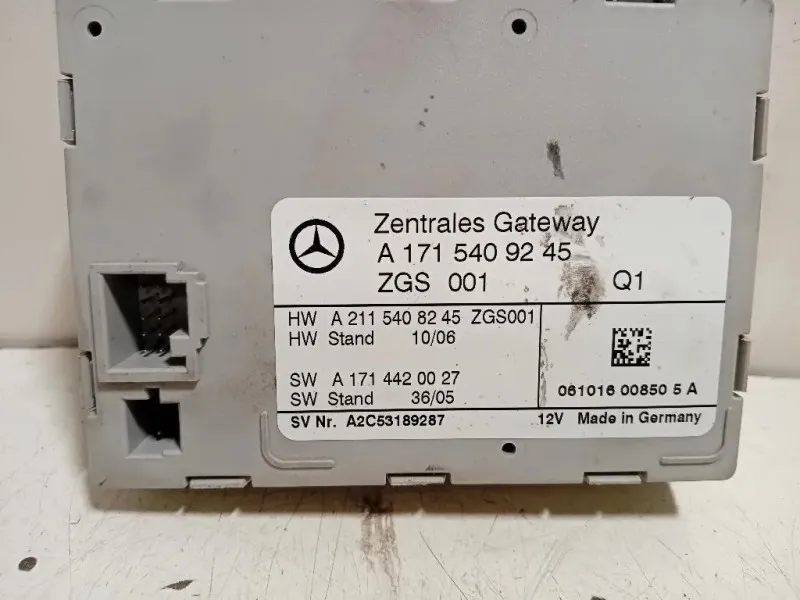 Centralina Gateway A1715409245 Mercedes Classe SLK R171 2008