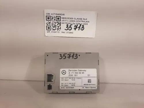 Centralina Gateway A1715409245 Mercedes Classe SLK R171 2008