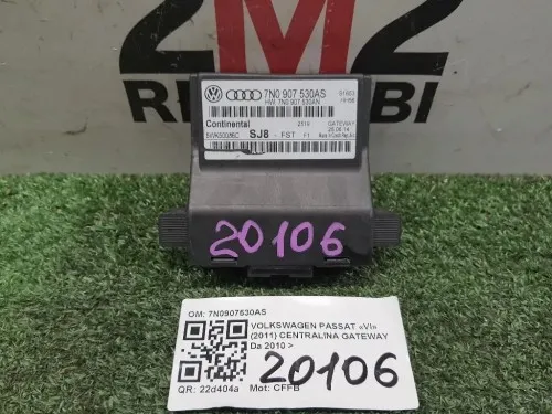 Centralina Gateway 7N0907530AS Volkswagen Passat VI 2011