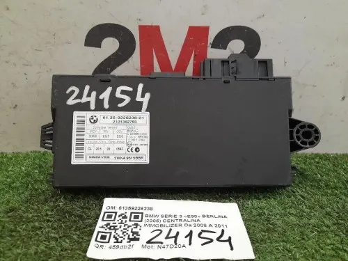 Centralina Immobilizer 61359226238 Bmw Serie 3 E90 Berlina 2005