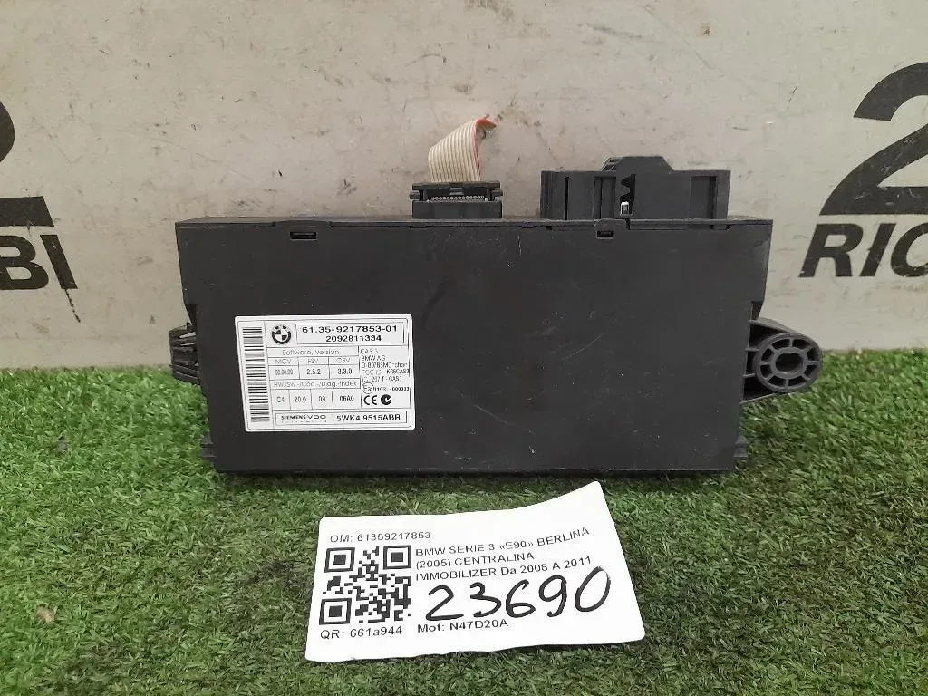 Centralina Immobilizer 61359217853 Bmw Serie 3 E90 Berlina 2005
