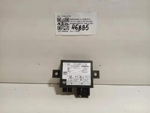 Centralina Immobilizer 1708201726 Mercedes Classe SLK R170 1997