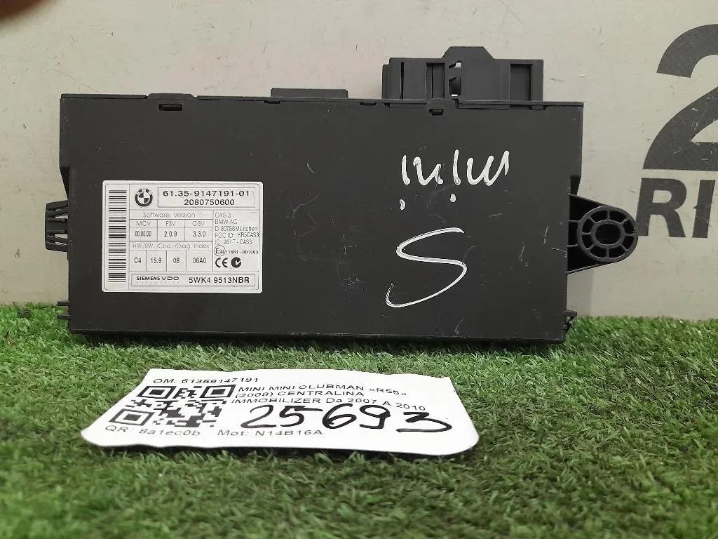 Centralina Immobilizer 61359147191 Mini MINI Clubman R55 2008
