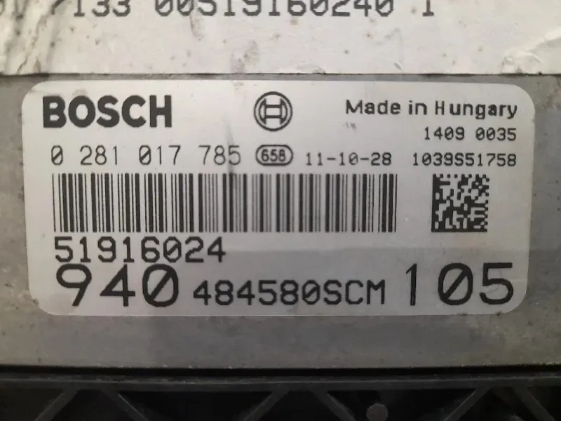 Centralina Iniezione 51916024 Alfa Romeo Giulietta 2010