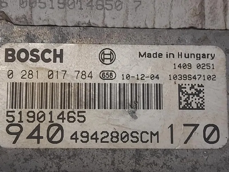 Centralina Iniezione 51901465 Alfa Romeo Giulietta 2010