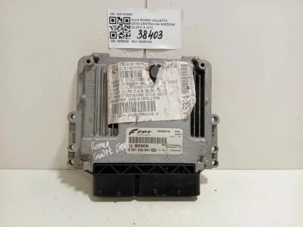Centralina Iniezione 0281030967 Alfa Romeo Giulietta 2010