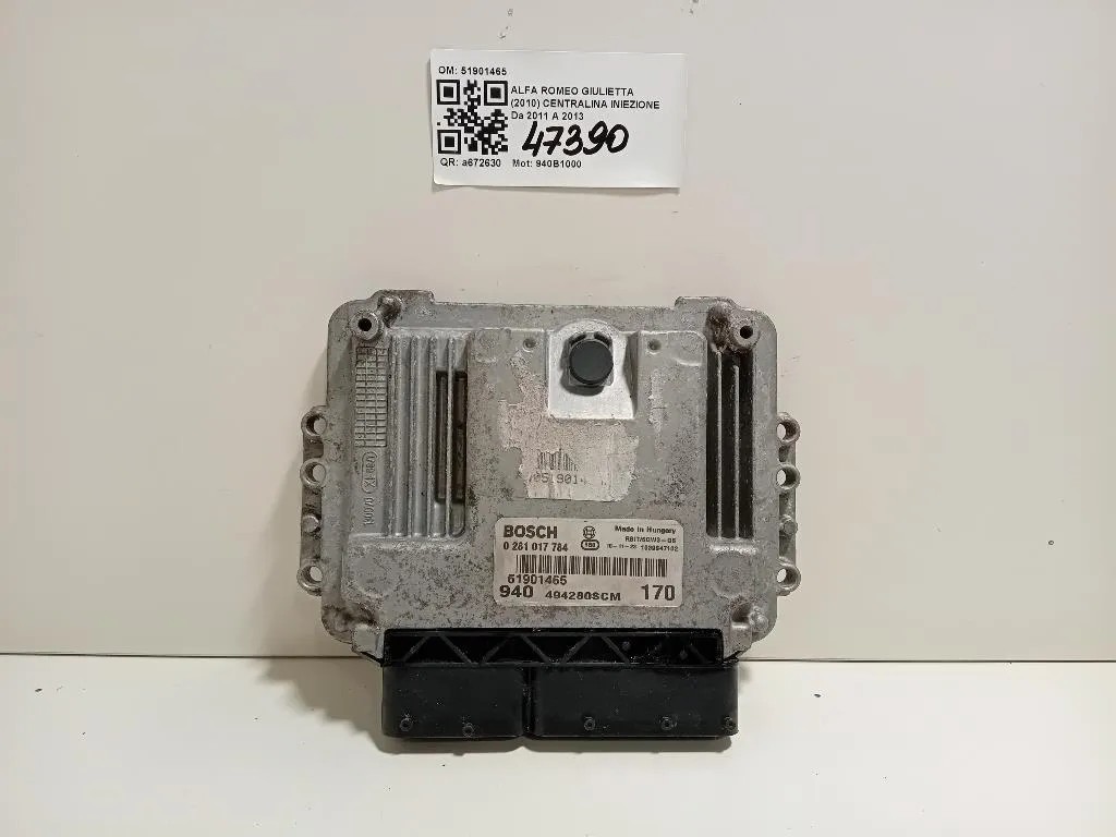 Centralina Iniezione 51901465 Alfa Romeo Giulietta 2010