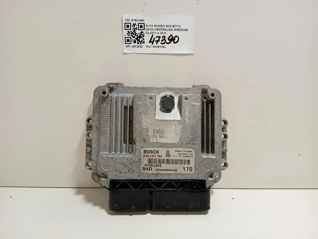Centralina Iniezione 51901465 Alfa Romeo Giulietta 2010