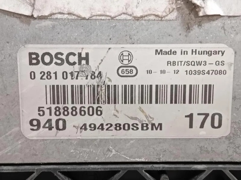 Centralina Iniezione 51888606 Alfa Romeo Giulietta 2010