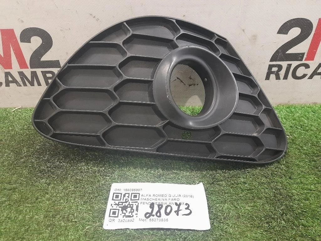 Mascherina FARO Fendinebbia ANT DX 156085907 Alfa Romeo Giulietta 2010