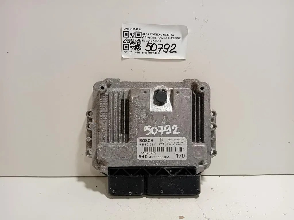 Centralina Iniezione 51896962 Alfa Romeo Giulietta 2010