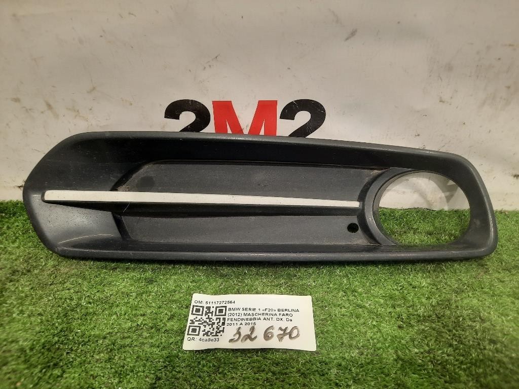 Mascherina FARO Fendinebbia ANT DX 51117272564 Bmw Serie 1 F20 Berlina 2012