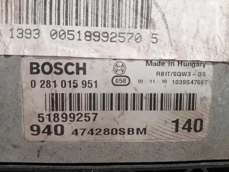 Centralina Iniezione 51899257 Alfa Romeo Giulietta 2010