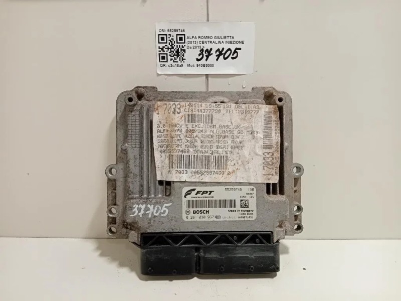 Centralina Iniezione 55259746 Alfa Romeo Giulietta 2013