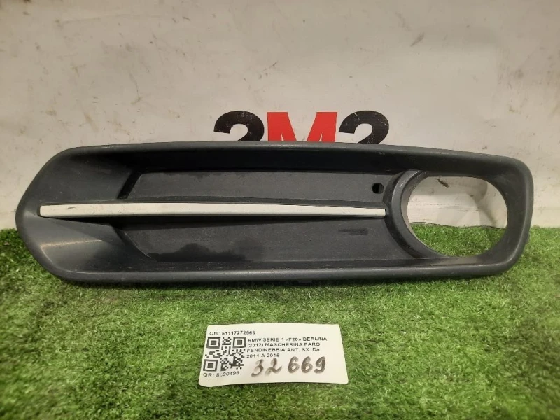 Mascherina FARO Fendinebbia ANT SX 51117272563 Bmw Serie 1 F20 Berlina 2012