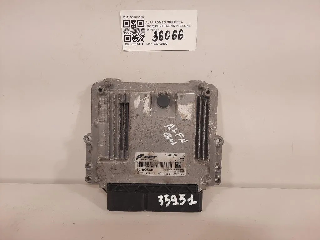 Centralina Iniezione 55263136 Alfa Romeo Giulietta 2013