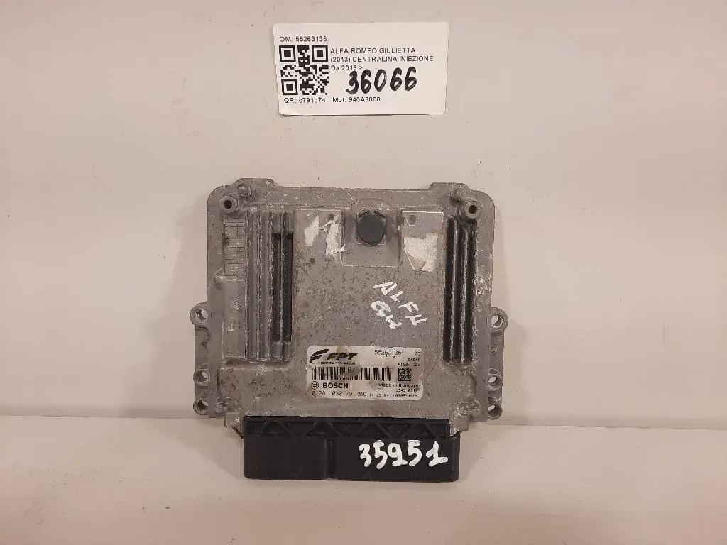 Centralina Iniezione 55263136 Alfa Romeo Giulietta 2013