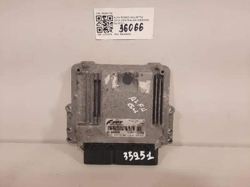 Centralina Iniezione 55263136 Alfa Romeo Giulietta 2013