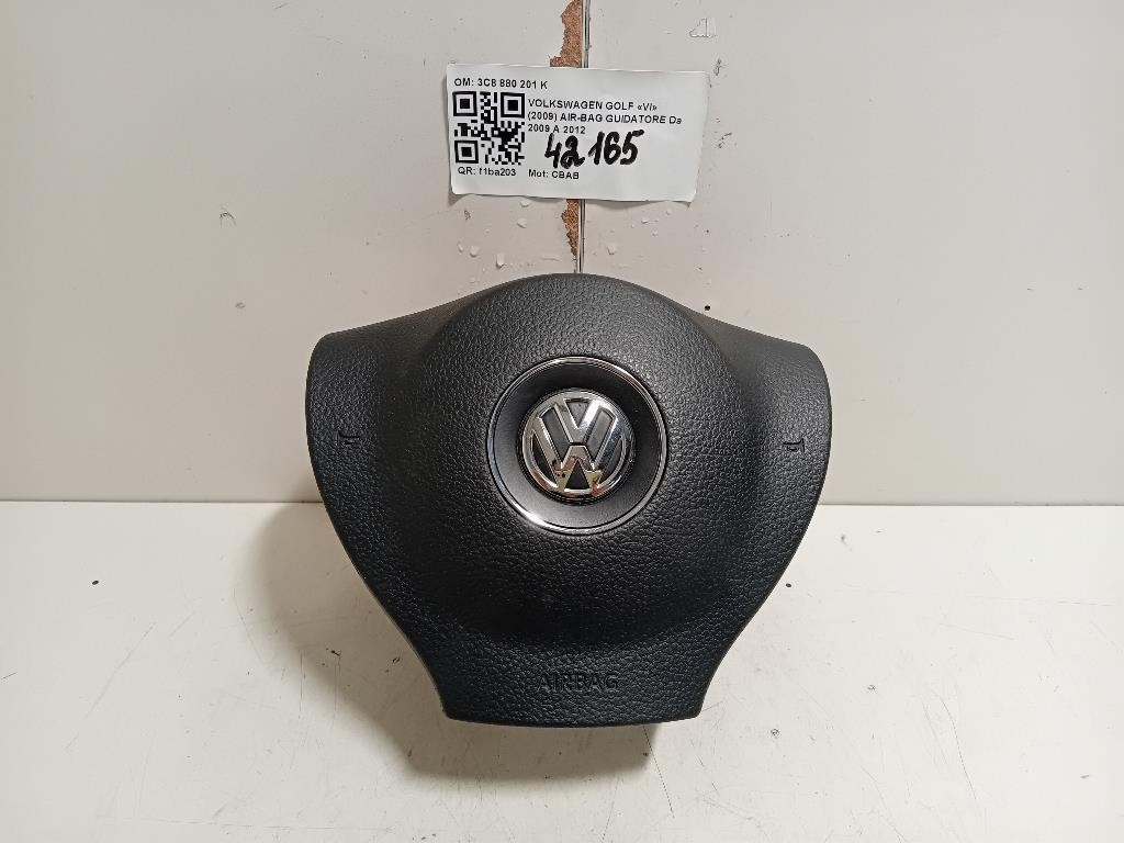 Air-bag Guidatore 3C8880201K Volkswagen GOLF VI 2009