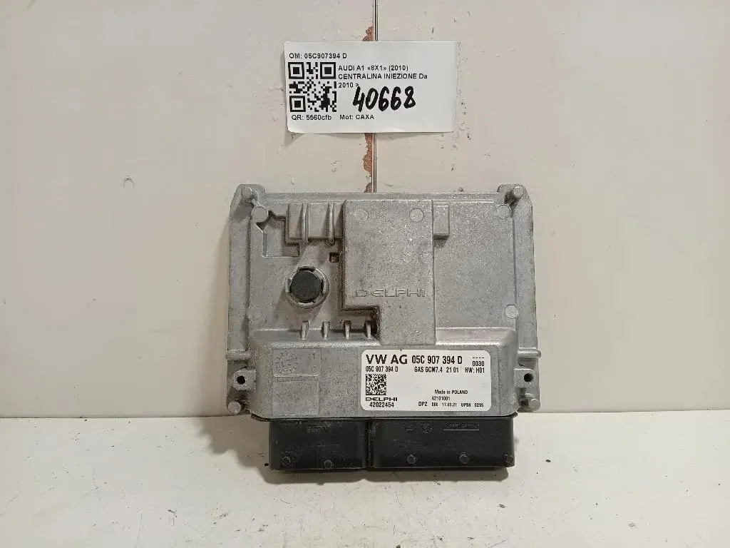 Centralina Iniezione 05C907394 D Audi A1 8X1 2010