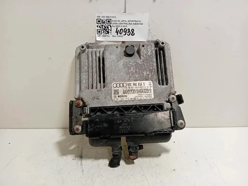 Centralina Iniezione 03C 906 016 S Audi A3 8PA Sportback 2008