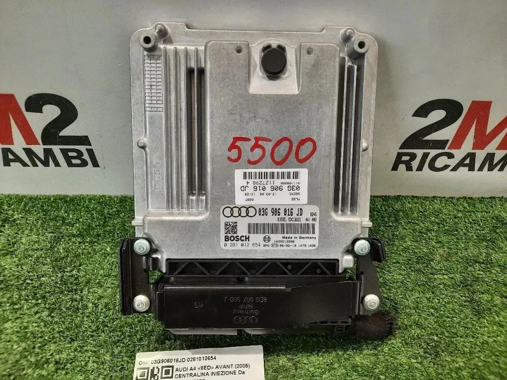 Centralina Iniezione 03G906016JD 0281012654 Audi A4 8ED Avant 2005