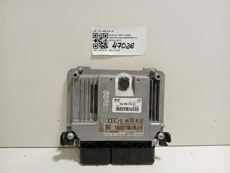 Centralina Iniezione 03L 906 018 JR Audi A4 8K2 2008