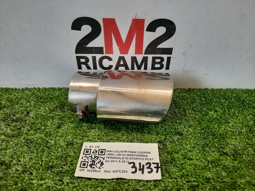 Mascherina Terminale DI Scarico POST MASCHERINA TERMINALE DI SCARICO POST Mini Countryman Cooper R60 2010