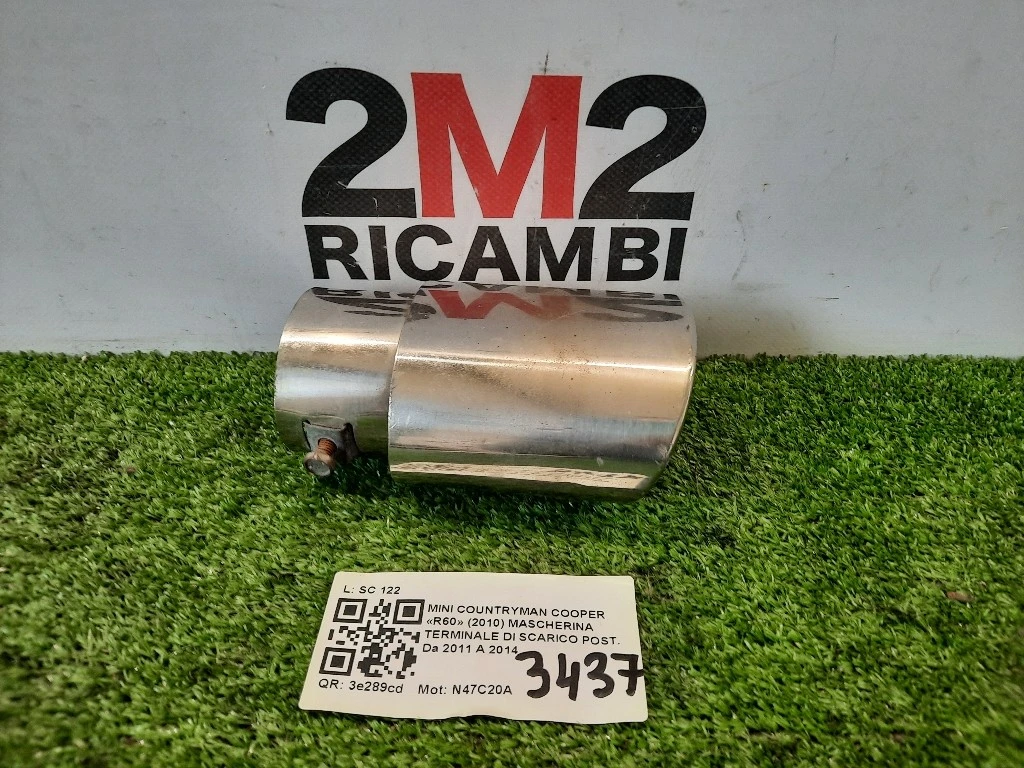 Mascherina Terminale DI Scarico POST MASCHERINA TERMINALE DI SCARICO POST Mini Countryman Cooper R60 2010