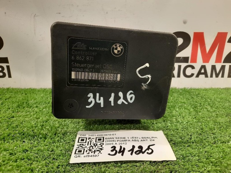Pompa ABS ANT 3451-6862870-01 Bmw Serie 1 E87 Berlina 2005