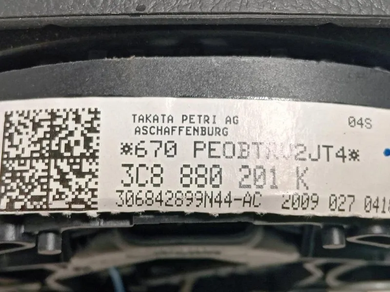 Air-bag Guidatore 3C8880201K Volkswagen GOLF VI 2009