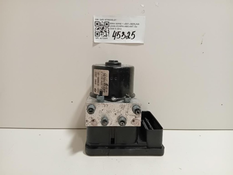 Pompa ABS ANT 3451-6789300-01 Bmw Serie 1 E87 Berlina 2005