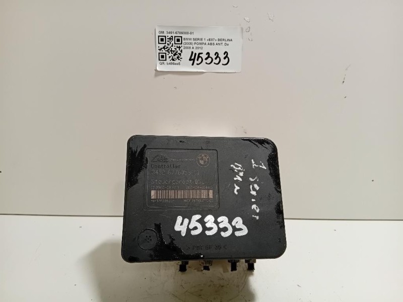 Pompa ABS ANT 3451-6789300-01 Bmw Serie 1 E87 Berlina 2005
