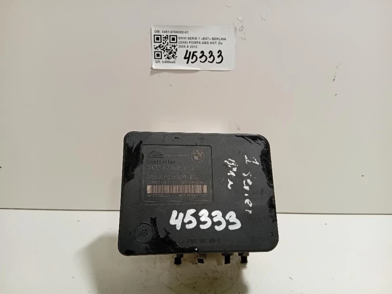 Pompa ABS ANT 3451-6789300-01 Bmw Serie 1 E87 Berlina 2005