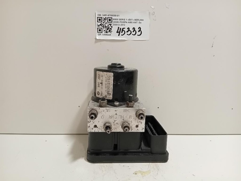 Pompa ABS ANT 3451-6789300-01 Bmw Serie 1 E87 Berlina 2005