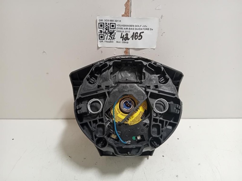 Air-bag Guidatore 3C8880201K Volkswagen GOLF VI 2009