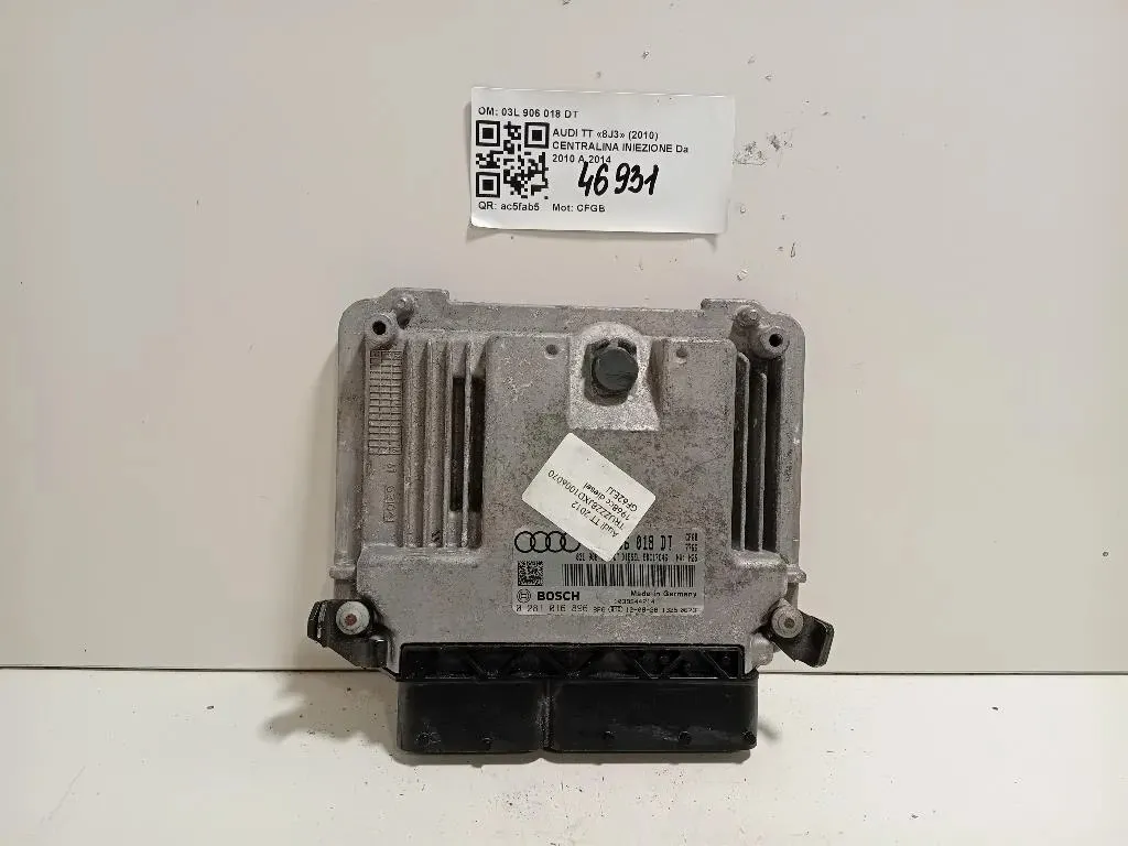 Centralina Iniezione 03L 906 018 DT ECU Audi TT 8J3 2010