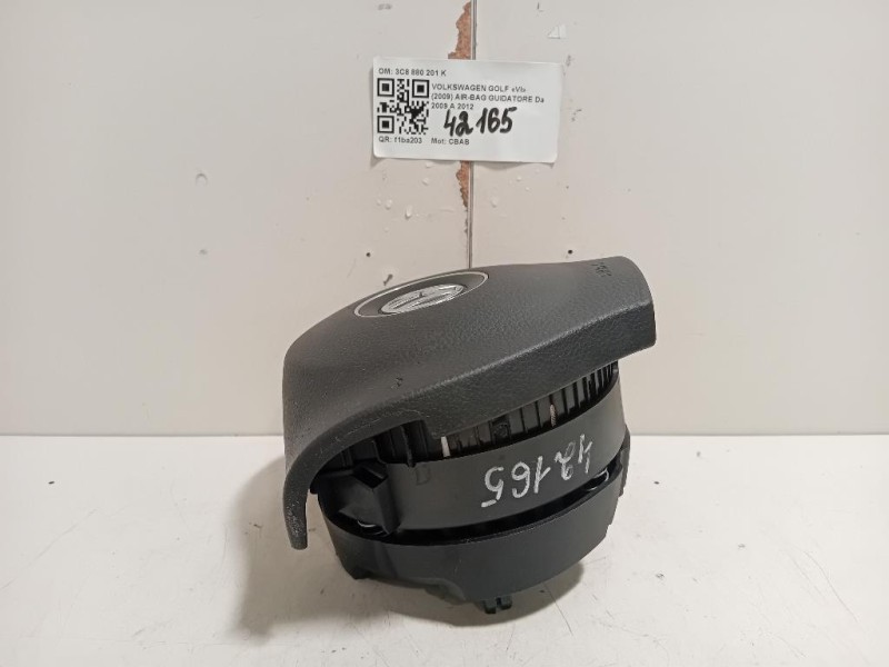 Air-bag Guidatore 3C8880201K Volkswagen GOLF VI 2009