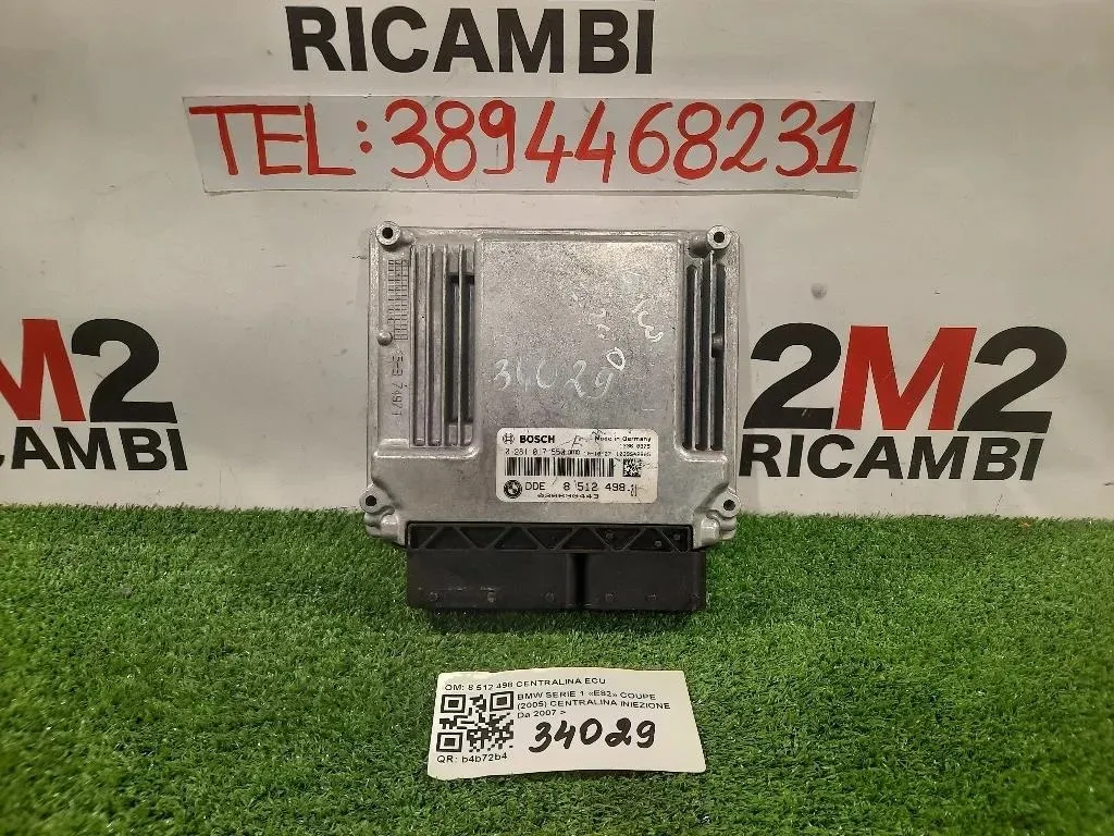 Centralina Iniezione 8 512 498 CENTRALINA ECU Bmw Serie 1 E82 Coupe 2005