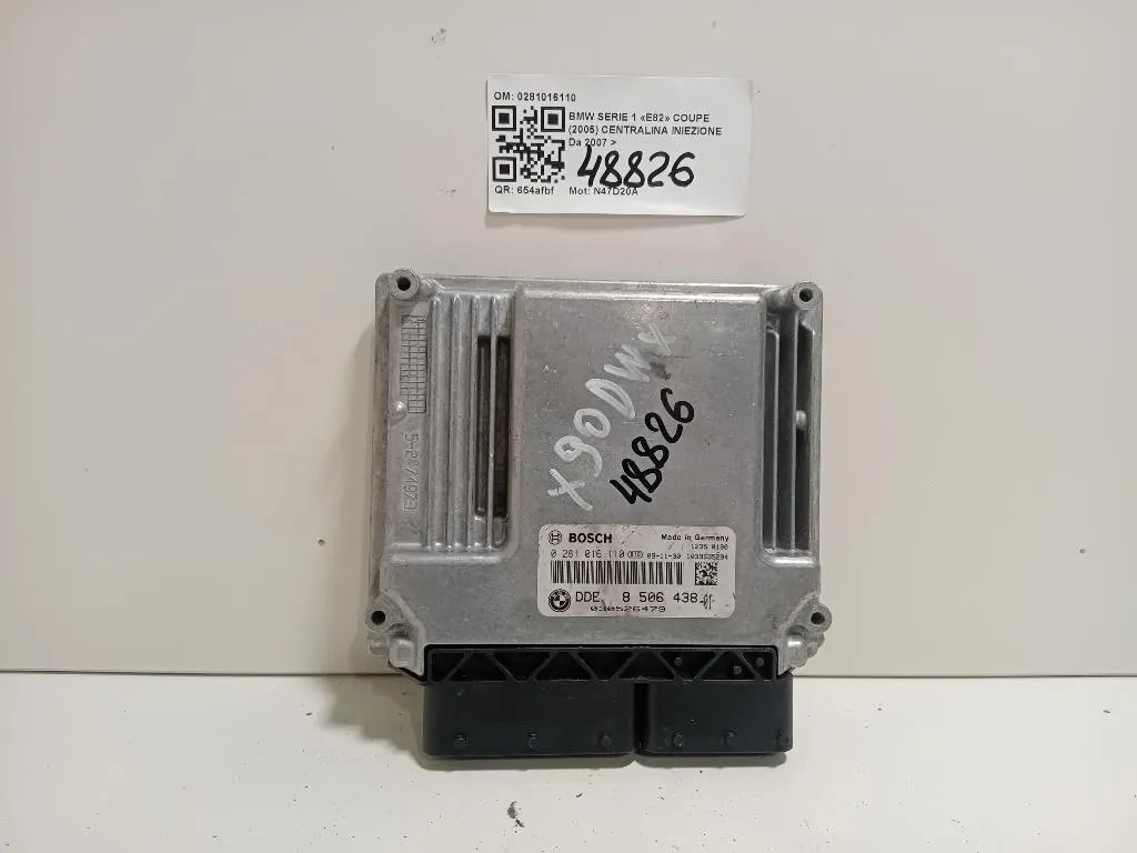 Centralina Iniezione 0281016110 Bmw Serie 1 E82 Coupe 2005