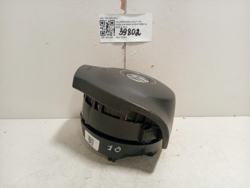 Air-bag Guidatore 7N0890201J Volkswagen GOLF VI 2009