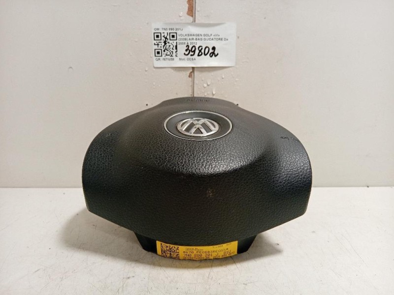 Air-bag Guidatore 7N0890201J Volkswagen GOLF VI 2009