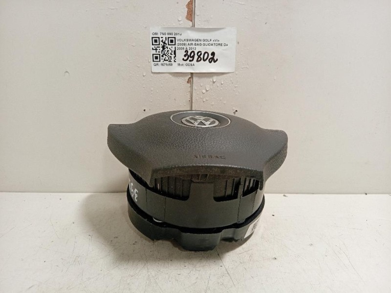 Air-bag Guidatore 7N0890201J Volkswagen GOLF VI 2009