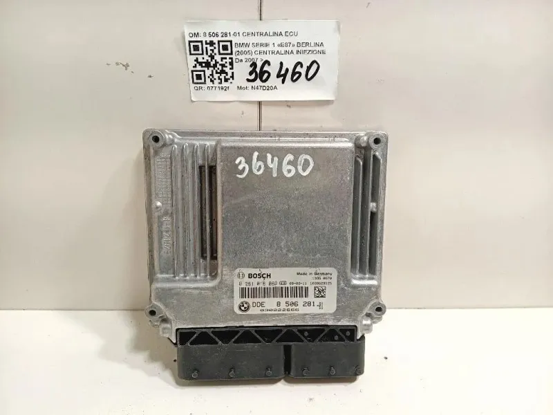 Centralina Iniezione 8 506 281-01 CENTRALINA ECU Bmw Serie 1 E87 Berlina 2005